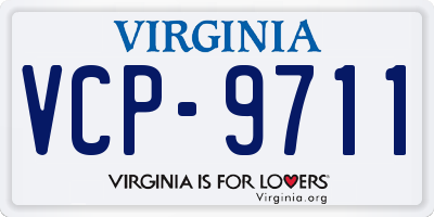 VA license plate VCP9711