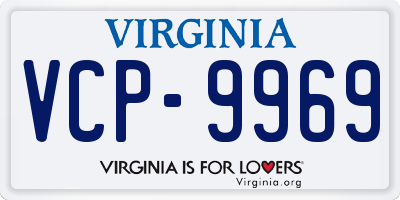 VA license plate VCP9969