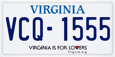 VA license plate VCQ1555