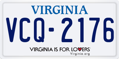 VA license plate VCQ2176