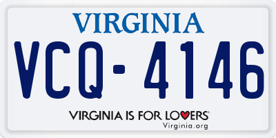 VA license plate VCQ4146