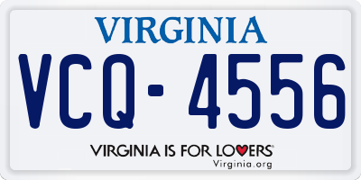 VA license plate VCQ4556