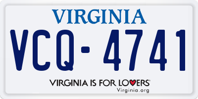 VA license plate VCQ4741