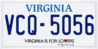 VA license plate VCQ5056