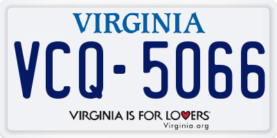 VA license plate VCQ5066