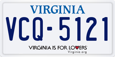 VA license plate VCQ5121