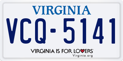 VA license plate VCQ5141