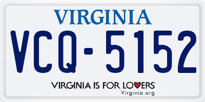 VA license plate VCQ5152