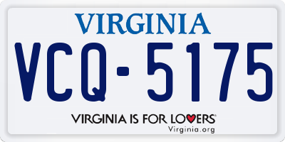 VA license plate VCQ5175