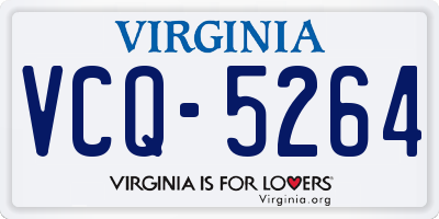 VA license plate VCQ5264