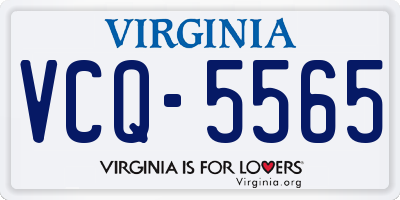 VA license plate VCQ5565