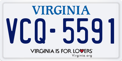 VA license plate VCQ5591