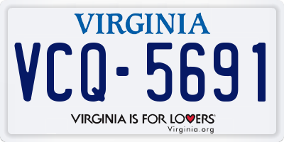 VA license plate VCQ5691