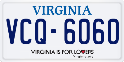 VA license plate VCQ6060