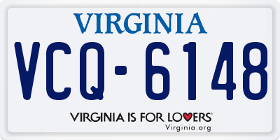 VA license plate VCQ6148
