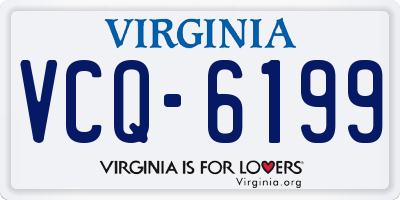 VA license plate VCQ6199