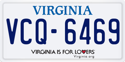 VA license plate VCQ6469