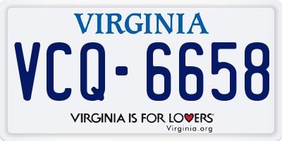 VA license plate VCQ6658