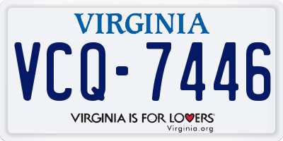 VA license plate VCQ7446