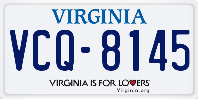 VA license plate VCQ8145