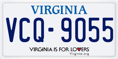 VA license plate VCQ9055