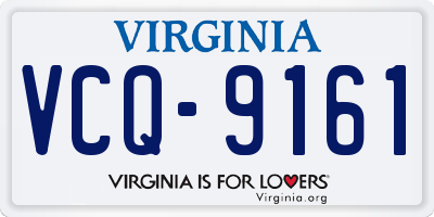 VA license plate VCQ9161