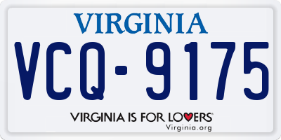 VA license plate VCQ9175