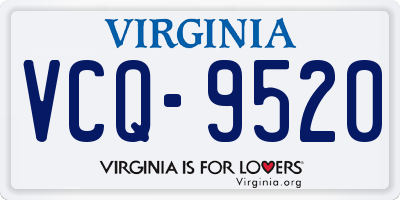 VA license plate VCQ9520