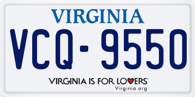 VA license plate VCQ9550