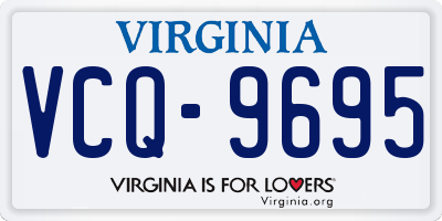 VA license plate VCQ9695