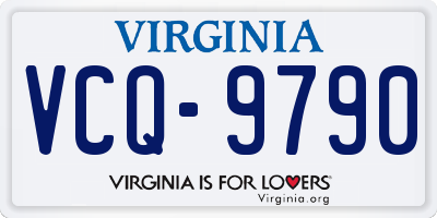 VA license plate VCQ9790