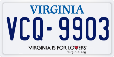 VA license plate VCQ9903