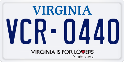 VA license plate VCR0440