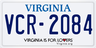 VA license plate VCR2084