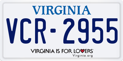 VA license plate VCR2955