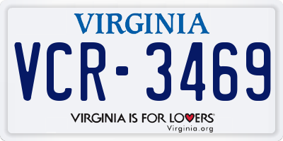 VA license plate VCR3469