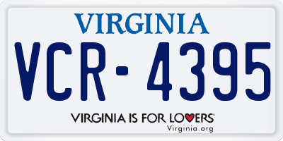 VA license plate VCR4395