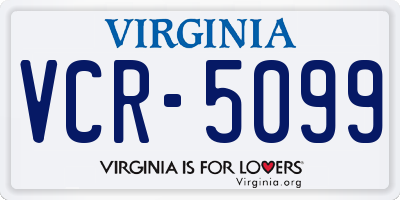 VA license plate VCR5099