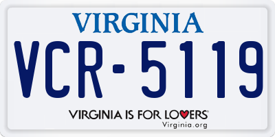 VA license plate VCR5119