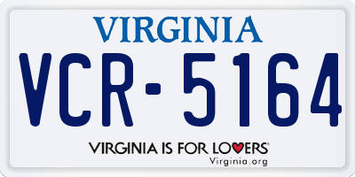 VA license plate VCR5164