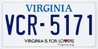 VA license plate VCR5171