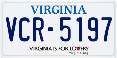 VA license plate VCR5197