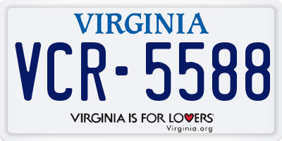 VA license plate VCR5588