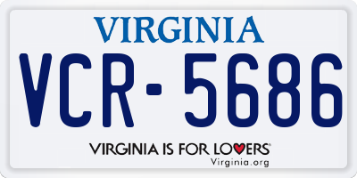 VA license plate VCR5686