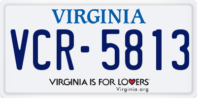 VA license plate VCR5813