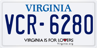 VA license plate VCR6280