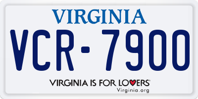 VA license plate VCR7900