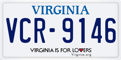 VA license plate VCR9146