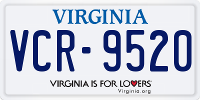 VA license plate VCR9520