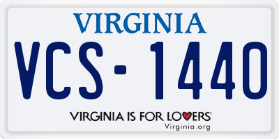 VA license plate VCS1440